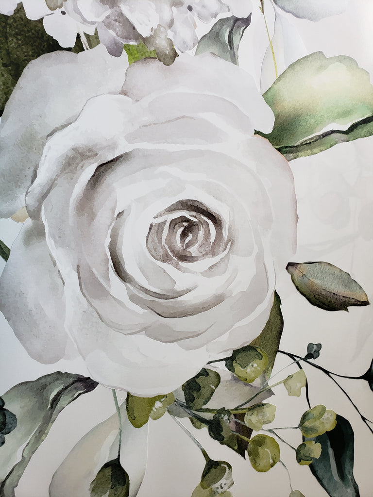 CORNERS Watercolor Flowers PAISLEY'S Rose Garden Wall Decals – MotoMoms  Decor