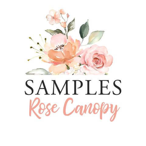 SAMPLES Rose Garden CANOPY Flowers Wall Mural Decal