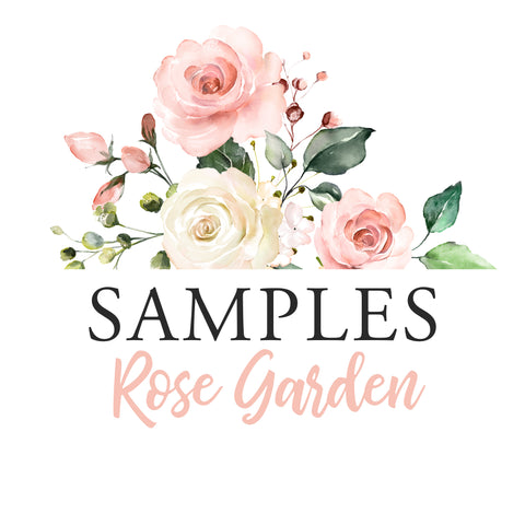 SAMPLE Rose Garden Collection Pink Watercolor Floral Mural Wall Decals