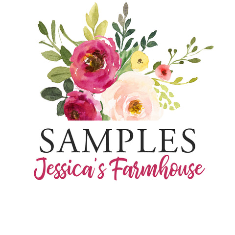 SAMPLE JESSICA'S FARMHOUSE Collection Watercolor Flowers Wall Decals