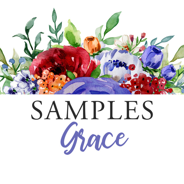 SAMPLE GRACE Collection Watercolor Wall Decal Flowers