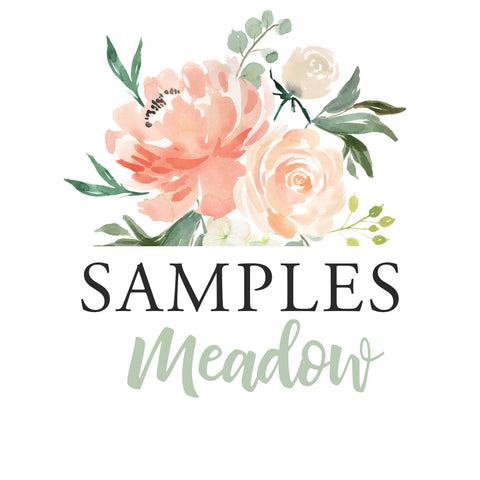 SAMPLE MEADOW LAKE Watercolor Flowers Wall Decal