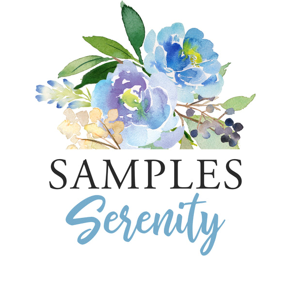 SAMPLES Serenity Collection Watercolor Flowers Wall Decals