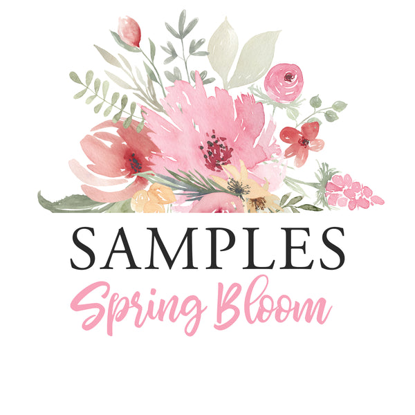 SAMPLE Spring BloomE Collection Watercolor Flowers Wall Decals