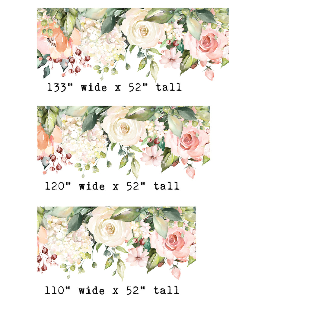 HAZEL Rose Garden Watercolor Floral Wall-to-Wall Decal – MotoMoms Decor